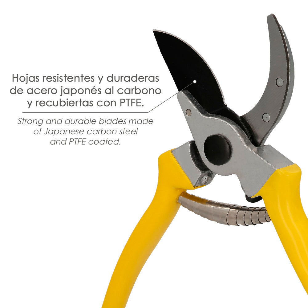 Tijeras podar 1 mano japonesa akagi t-4s  220 mm mangos aluminio endurecido, hoja recubierta ptfe