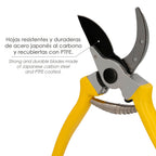 Tijeras podar 1 mano japonesa akagi t-4s  220 mm mangos aluminio endurecido, hoja recubierta ptfe