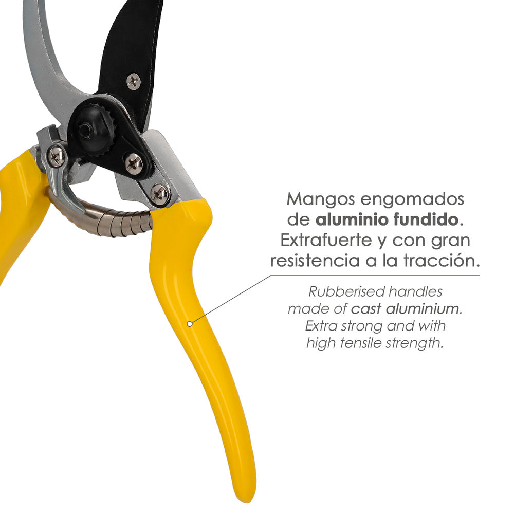 Tijeras podar 1 mano japonesa akagi t-8s  220 mm mangos aluminio endurecido, hoja recubierta ptfe