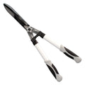 Tijeras podar setos 2 manos aluminio 63 cm hojas acero antiadherente, mango tpr, ajuste corte