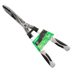Tijeras podar setos 2 manos aluminio 63 cm hojas acero antiadherente, mango tpr, ajuste corte