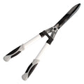 Tijeras podar setos 2 manos aluminio 63 cm hojas acero antiadherente, mango tpr, ajuste corte
