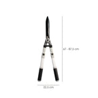 Tijeras podar setos 2 manos aluminio telescópicas, hojas acero antiadherente, mango tpr, ajuste corte,