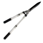 Tijeras podar setos 2 manos aluminio telescópicas, hojas acero antiadherente, mango tpr, ajuste corte,