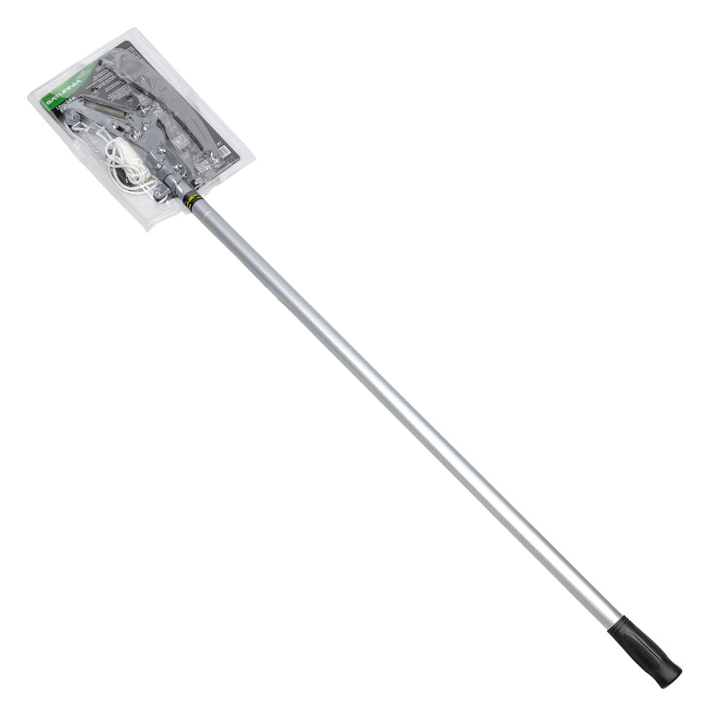 Branch cutter with saw, aluminum handle, extendable from 1.8 to 2.8 meters
