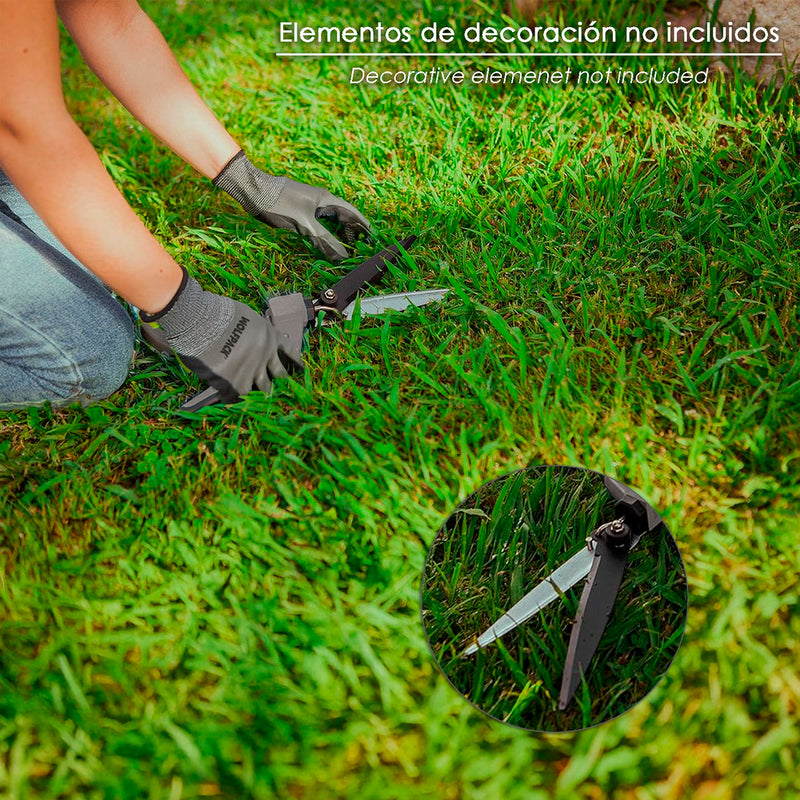 Tijeras cortacesped multiposición inoxidable
