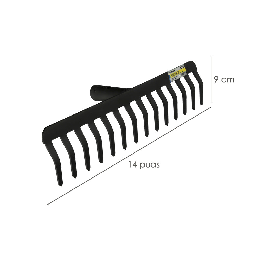 Rake head 5mm 14-tine agricultural