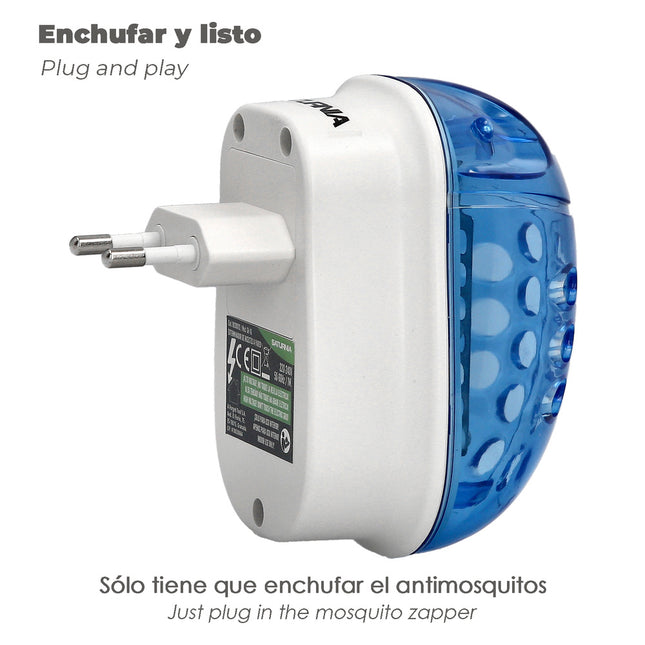 Exterminador de insectos a pared 1,5 watt