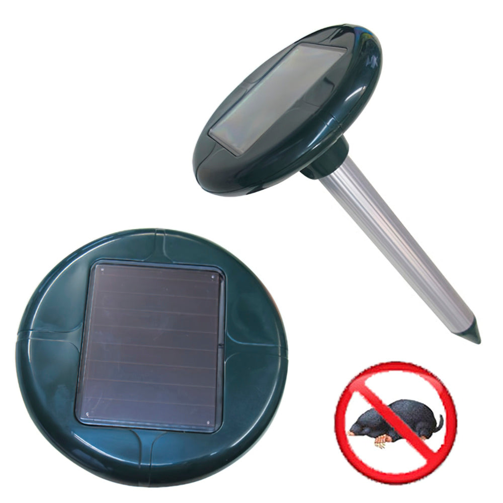 Ahuyentador ultrasonidos solar para topos 625 m².