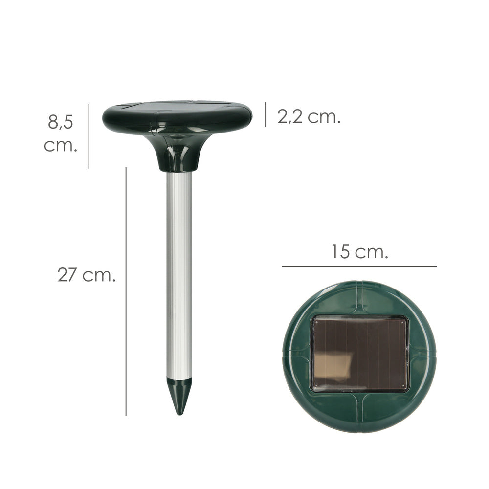 Solar ultrasonic mole repeller 625 m².