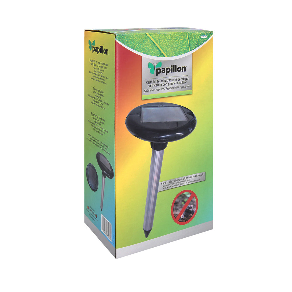 Repelente ultrassónico solar para toupeiras 625 m².