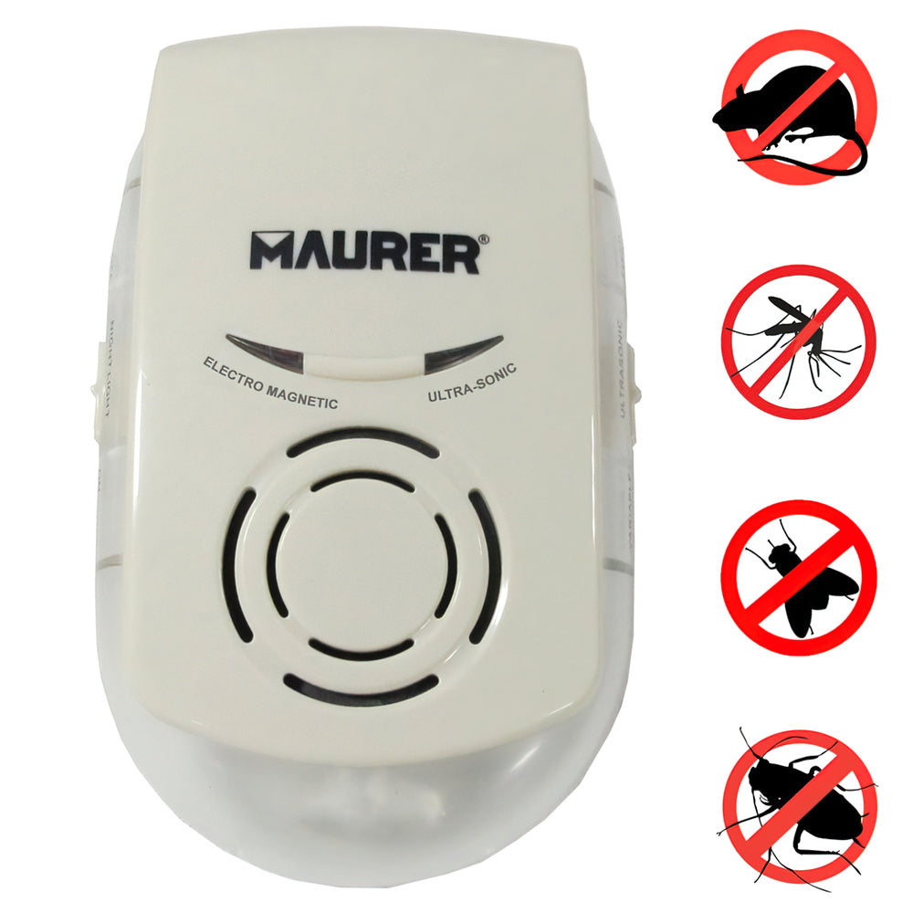 Ahuyentador ultrasonidos y electromagnético para ratones e insectos