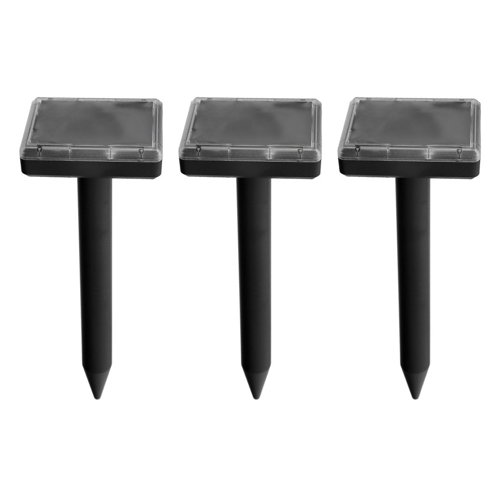 Repelente ultrassónico para toupeiras/ratos, 3 unid.