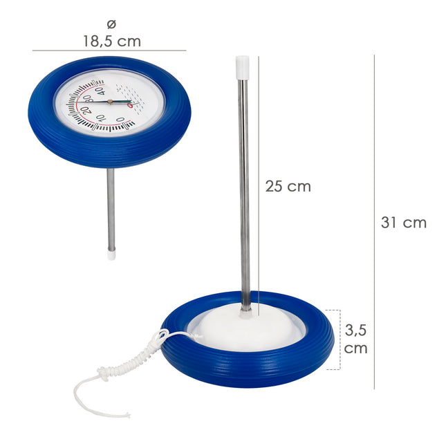 Termometro flotante boya para piscinas ø 18,5 cm