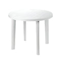 White resin table 90 cm diameter