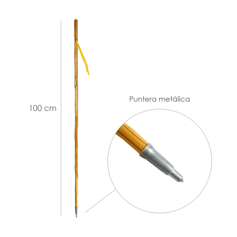 Baston bordon caminar 1,00 metro con colgador