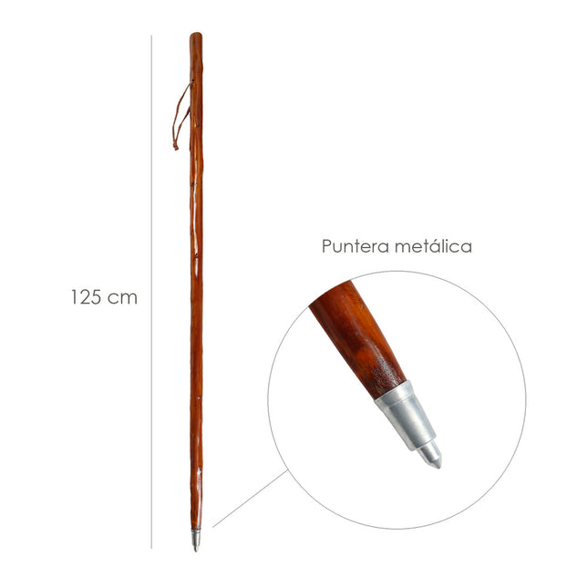 Baston bordon caminar 1,25 metros  con colgador