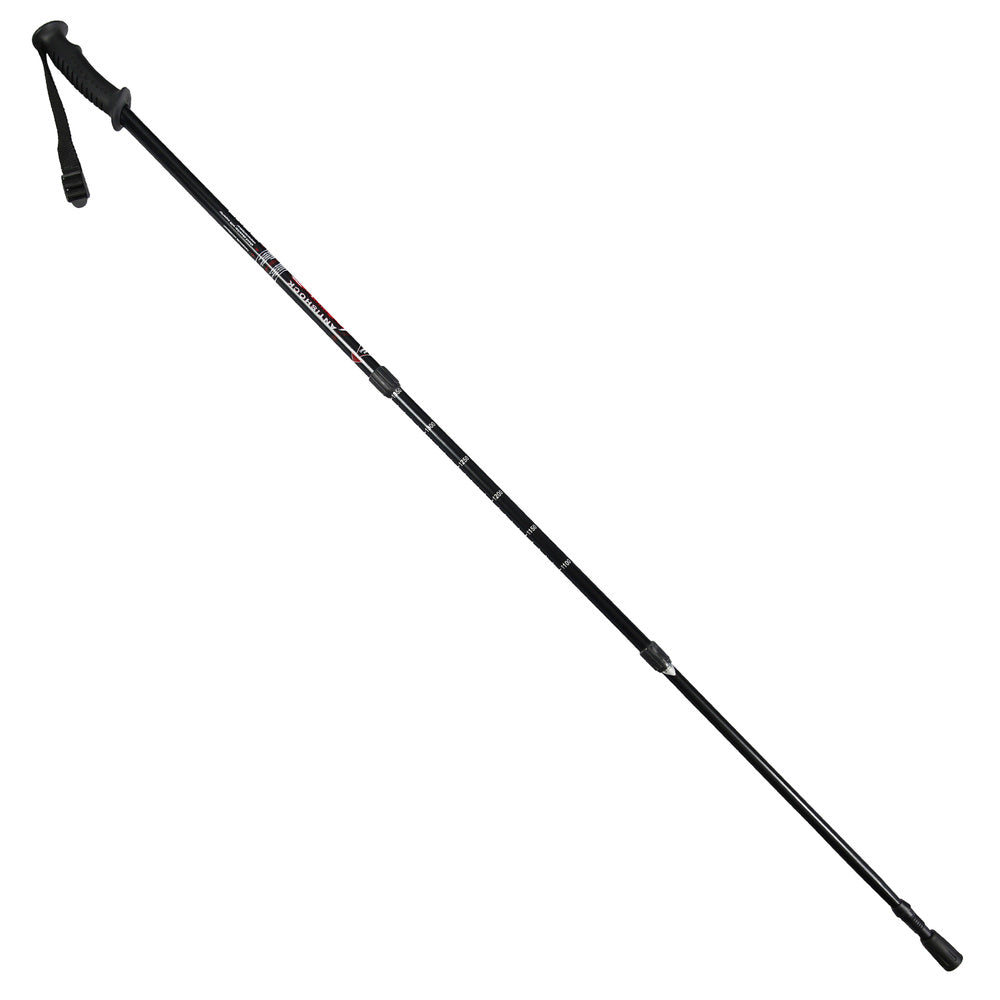 Trekking pole, extendable, 0.65-1.35 meters, black