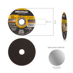 Abrasive cutting disc for stainless steel plus, 115x22.2mm, 1.6mm thickness, for angle grinders / universal grinders