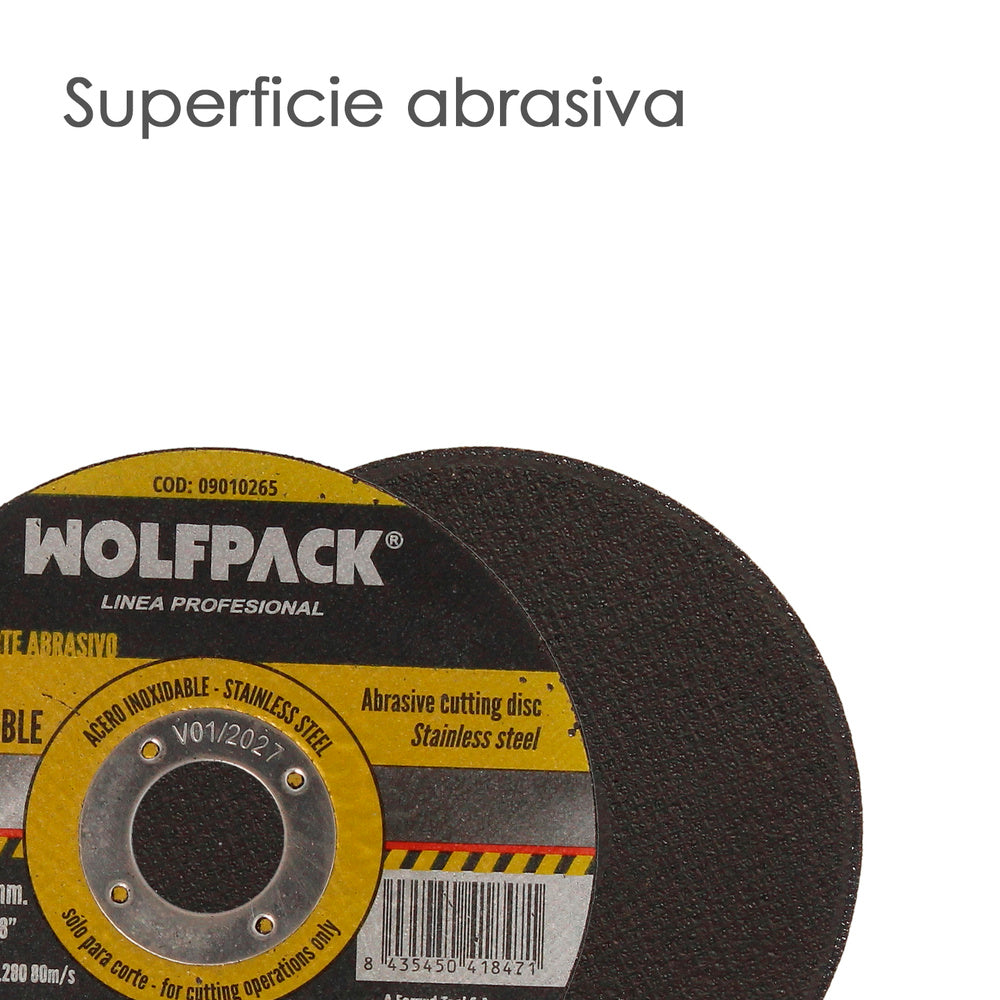 Disco corte abrasivo acero inoxidable plus ø 115x ø 22,2 mm espesor 1,6 mm disco radial / amoladora universal