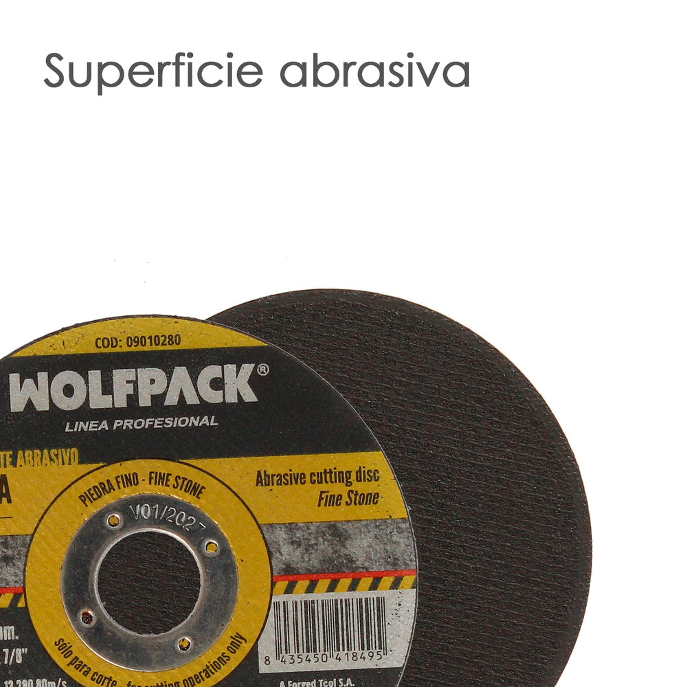 Disco corte abrasivo piedra fino ø 115 x ø 22 mm espesor 1,2 mm disco radial / amoladora universal con todas las amoladoras.
