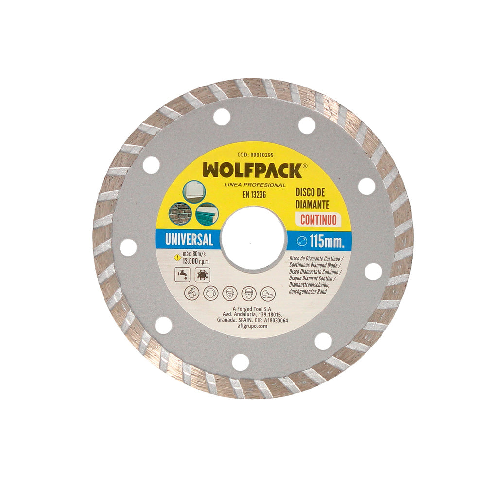 Disco diamante 115 mm general obra continuo