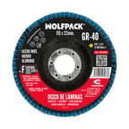 Disco laminas lija circonio inox - plus 115x22 mm grano 40