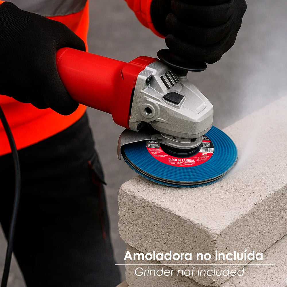 Disco laminas lija circonio inox - plus 115x22 mm grano 40
