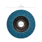 Disco laminas lija circonio 115x22 mm grano 120
