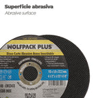 Disco corte abrasivo acero inoxidable ø 115 x 22,2 mm espesor 1,0 mm