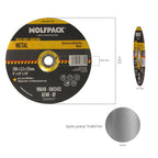 Disco corte abrasivo metal ø 230 x ø 22 mm espesor 3,2 mmdisco radial / amoladora universal