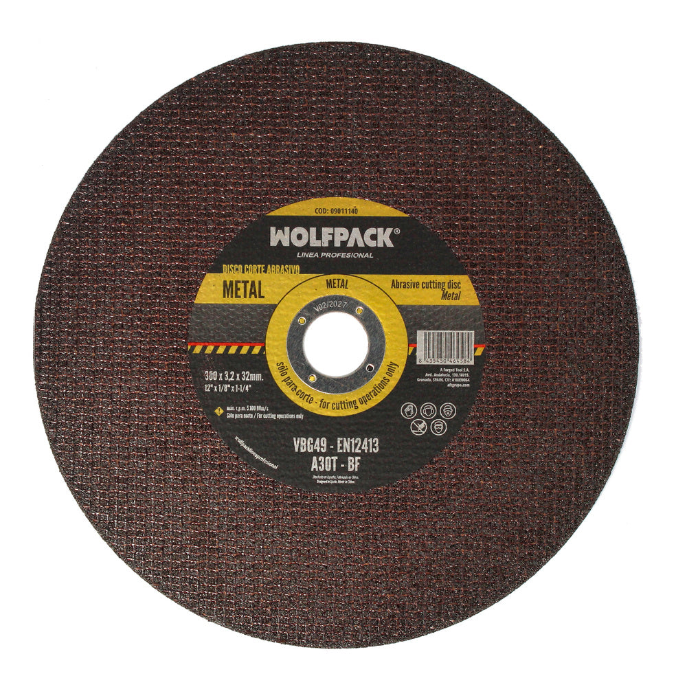 Disco corte abrasivo  metal ø 300 x ø 32 mm espesor 3,2 mm disco radial / amoladora universal con todas las amoladoras