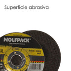 Disco repasar abrasivo ø 115 x ø 22 mm espesor 6,4 mm disco radial / amoladora universal compatible con todas las amoladoras
