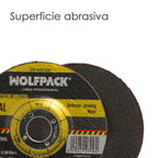 Disco repasar abrasivo ø 125 x ø 22 mm espesor 6,0 mm disco radial / amoladora universal compatible con todas las amoladoras