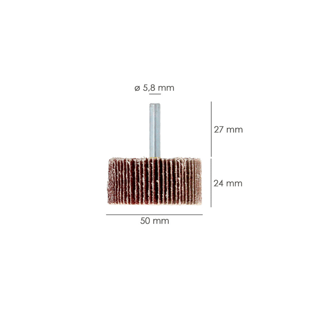 Flap sanding disc grit 120 size ø 50 x 25 mm abrasive disc, flap wheels, abrasive wheels, sanding, grinding, polishing