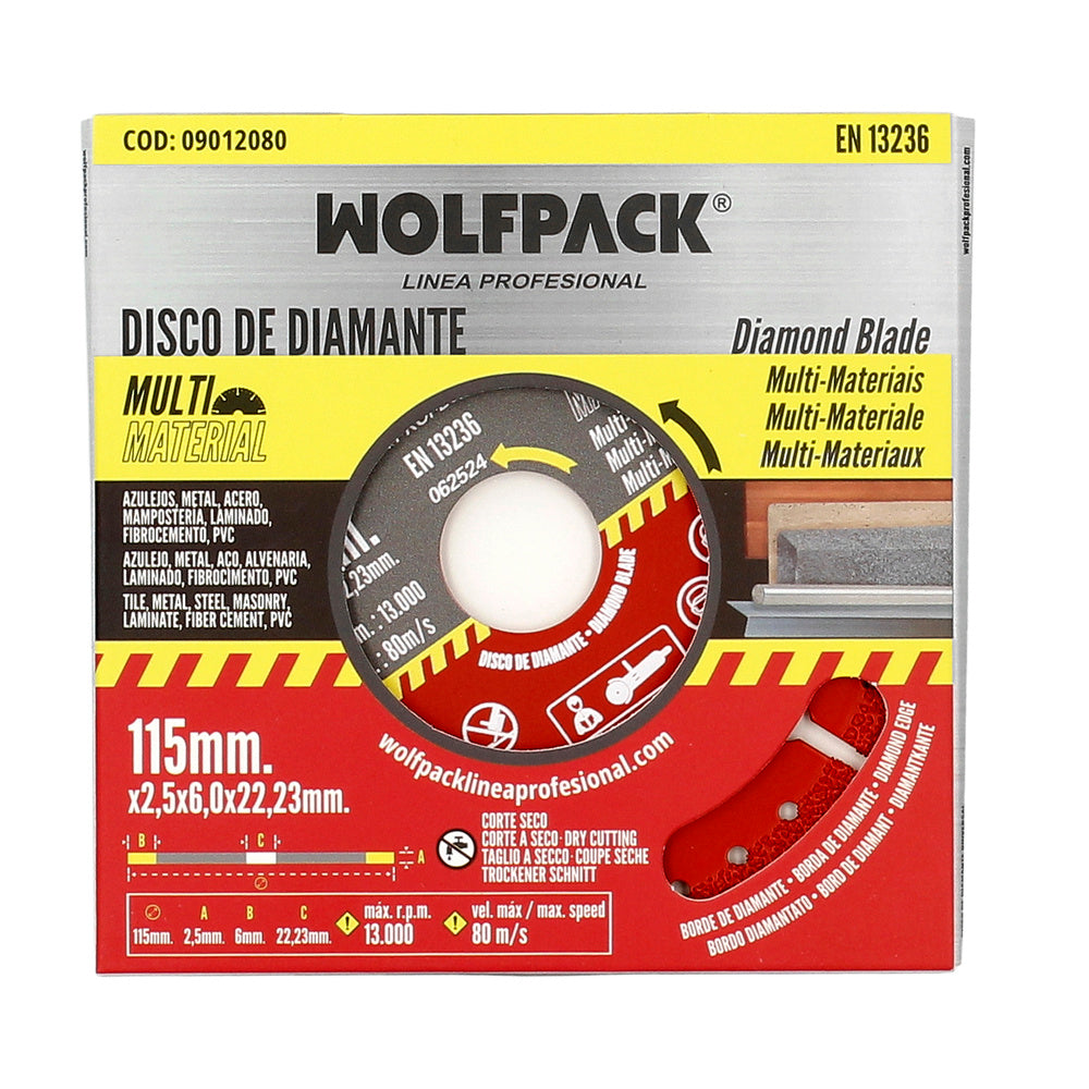 Disco diamante 115 mm multimaterial total x