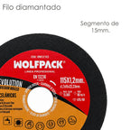Disco diamante evolution corte mas rapido y preciso ø 115 mm. Porcelánicos, gres, cerámica, segmento de 15 mm.