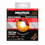 Disco diamante evolution corte mas rapido y preciso ø 115 mm. Porcelánicos, gres, cerámica, segmento de 15 mm.