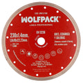 Disco diamante ø 230 mm porcelánicos, gres, cerámica, solerias. Segmento diamantado 10 mm