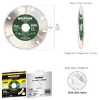 Disco diamante ø 115 mm mármol. Filo especialmente diamantado
