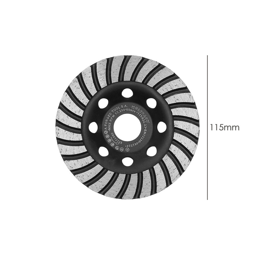 Diamond grinding disc ø 115 mm turbo segmented