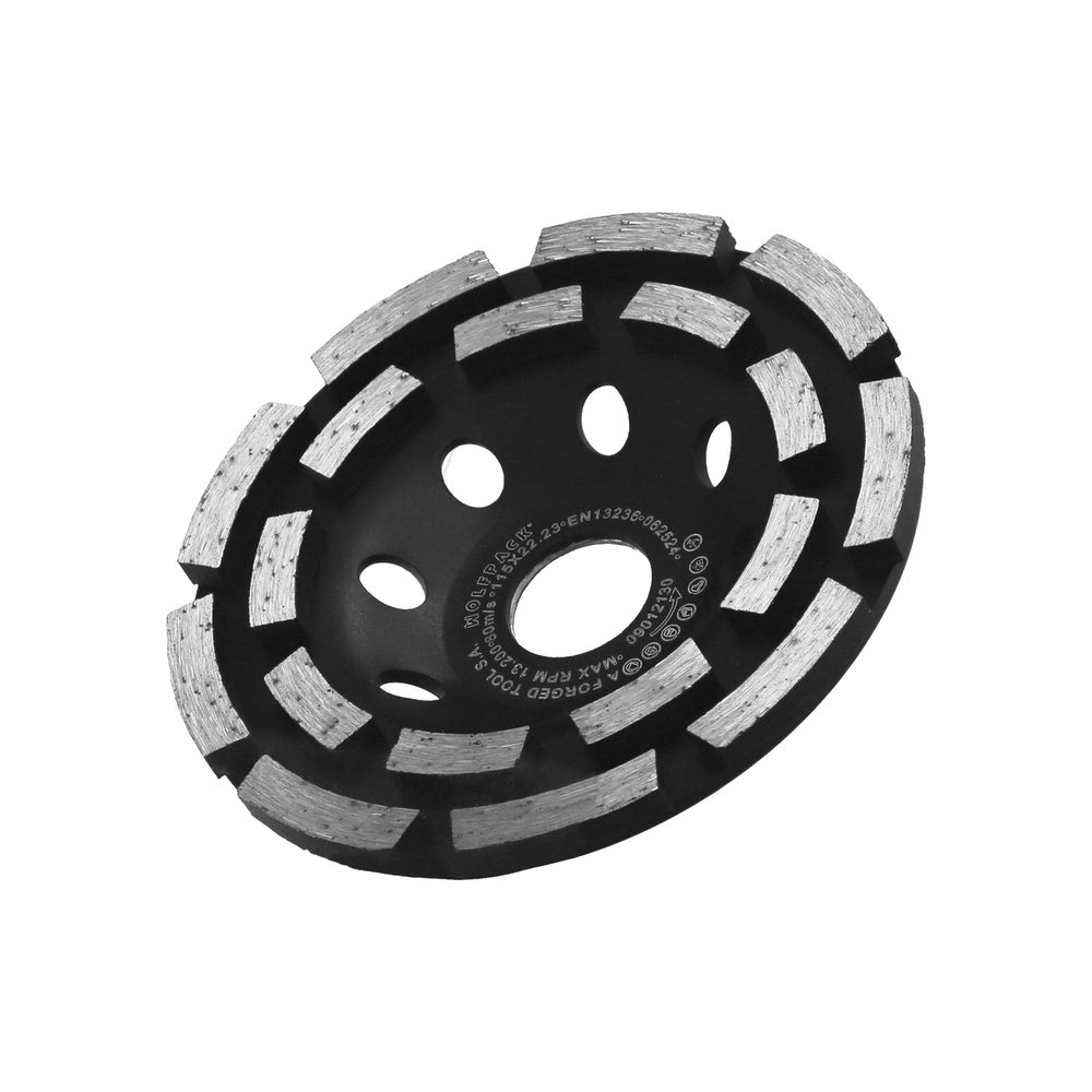 Diamond grinding disc ø 115 mm double row segmented