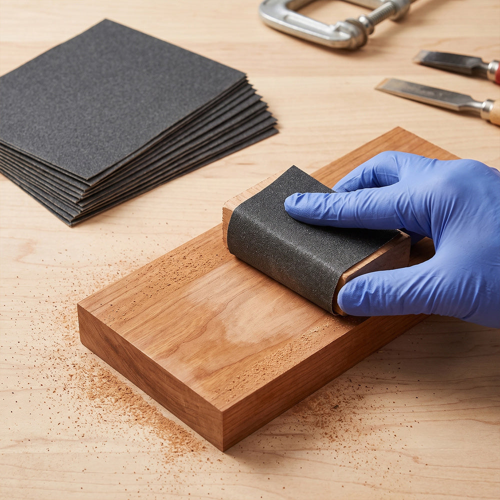 Lija madera grano 100 (pack 10 pliegos)