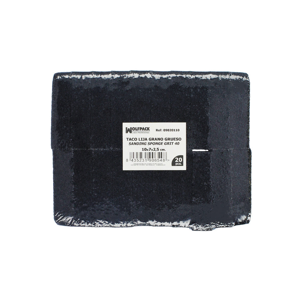 Taco lija grano grueso (bolsa de 20 piezas)