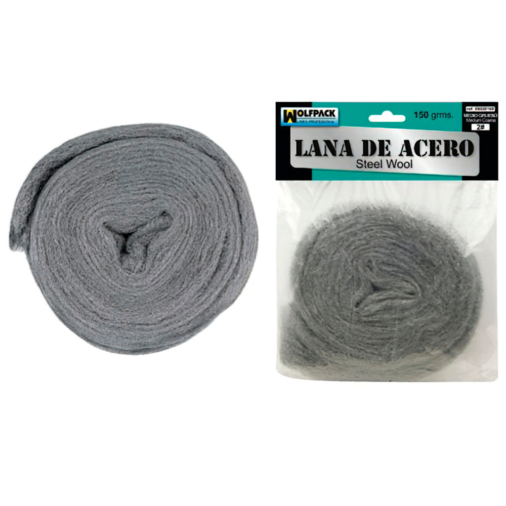 Lana de acero   150 g .      2 grueso
