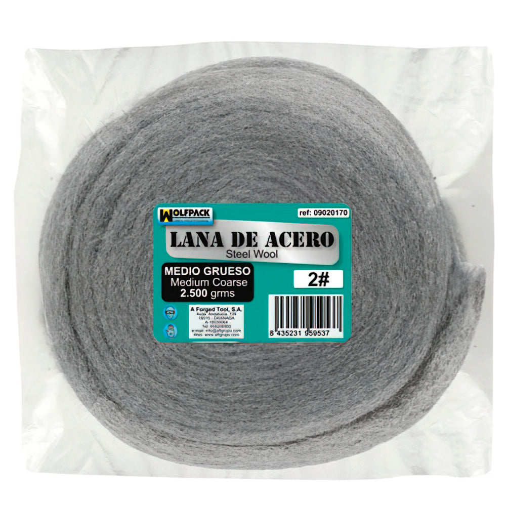 Lana de acero 2500 g . Lisa 0