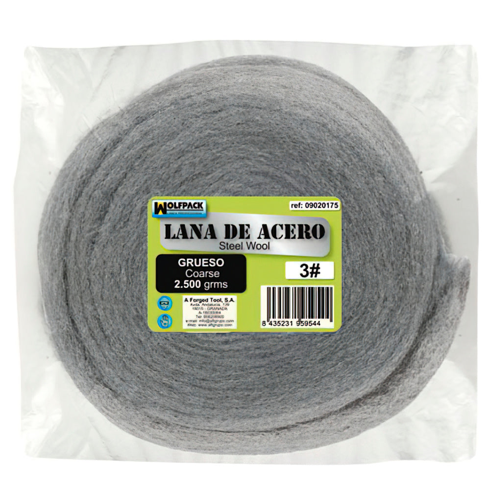 Lana de acero 2500 g . Lisa 1