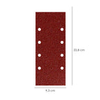 Lija recambio con velcro 93x228 mm con agujeros grano  80 (10 piezas)