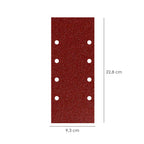 Hook and loop sandpaper refill 93x228 mm with holes grit 120 (10 pieces)