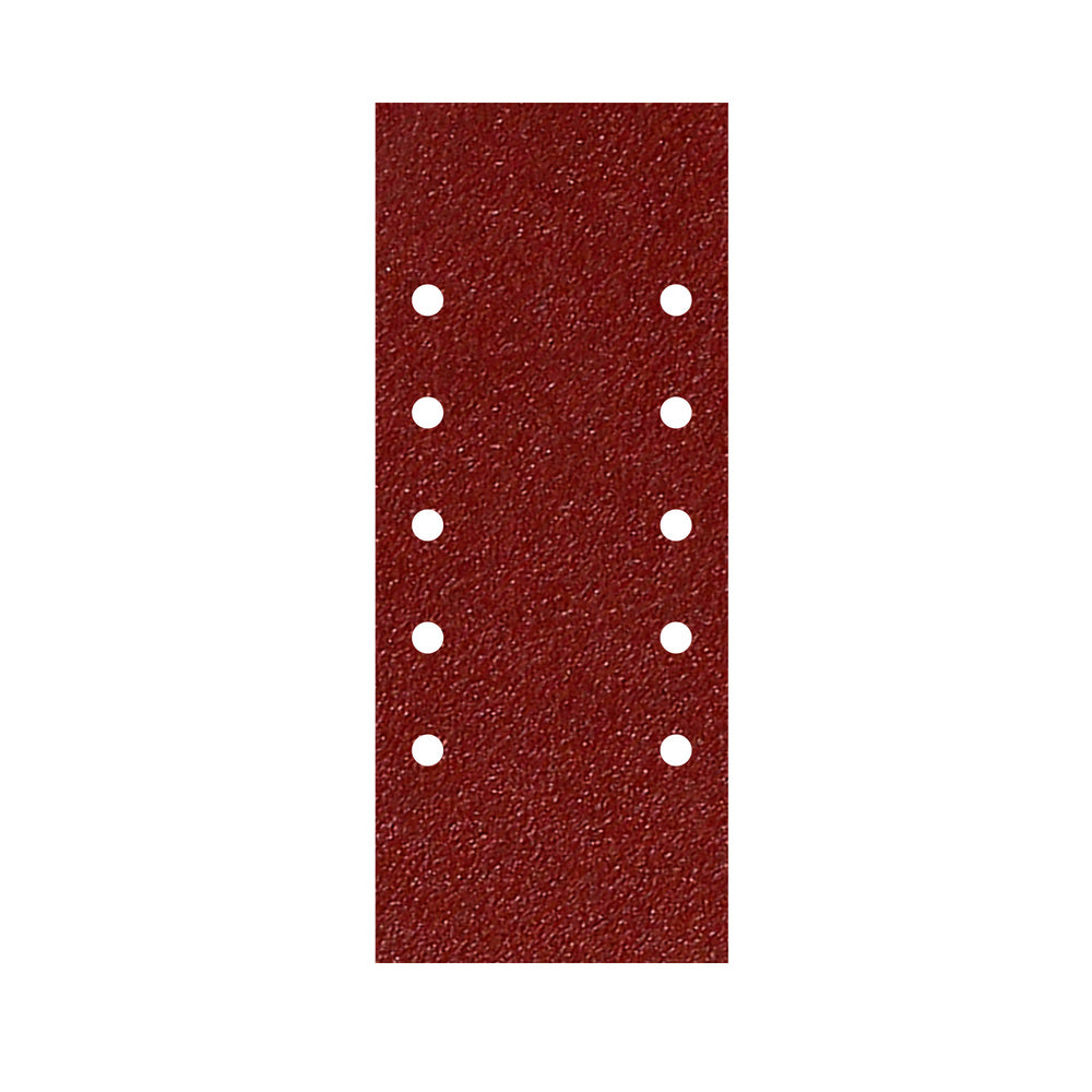 Lija recambio con velcro 115x280 mm con agujeros grano  40 (10 piezas)
